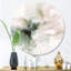 «Green and Cream Essence Of Modernity I», art mural rond en marbre abstrait-88628674