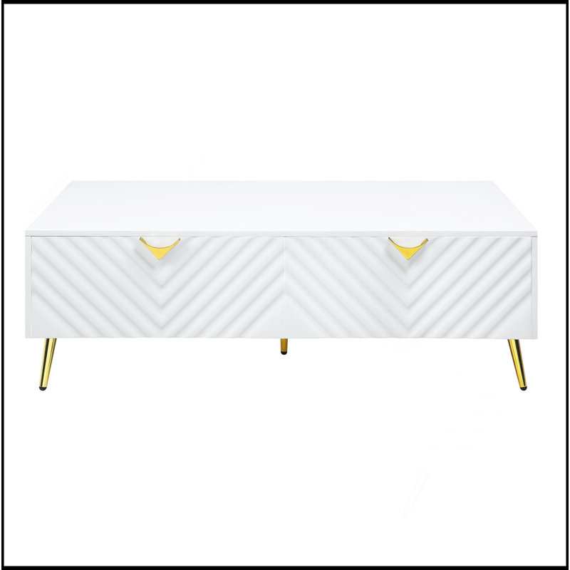 Table basse élégante et élégante avec beaucoup de rangement et un design moderne