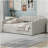 Fabric Sofa Bed with Under-Storage, Full Size-513784696
