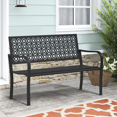 Banc de jardin en métal