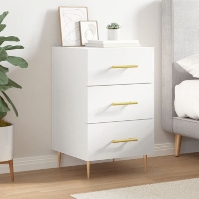 Jariel 40cm W Iron Bedside Table
