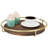 Vintage Decorative Round Serving Tray