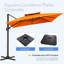 Parasol carré en porte-à-faux 120 po-1075560049