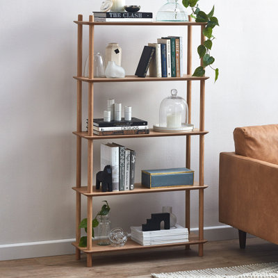 Banjo 149 cm H x 80 cm W Solid Wood Standard Bookcase