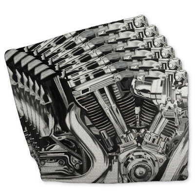Braided Polyester Orlane Set of 6 | Motorcycle Home Decor