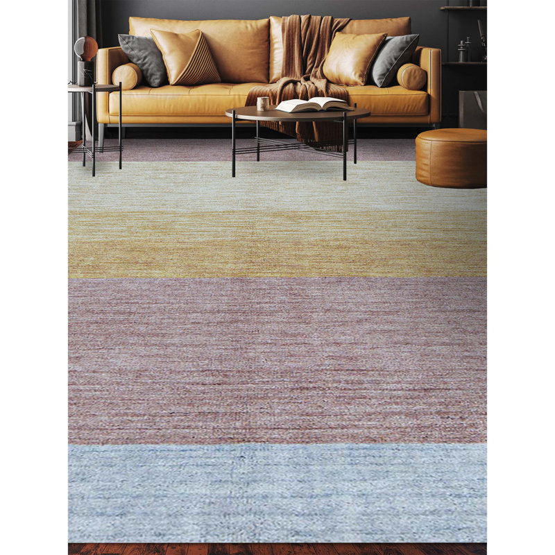 Hand-Knotted High-Quality Pink Area Rug