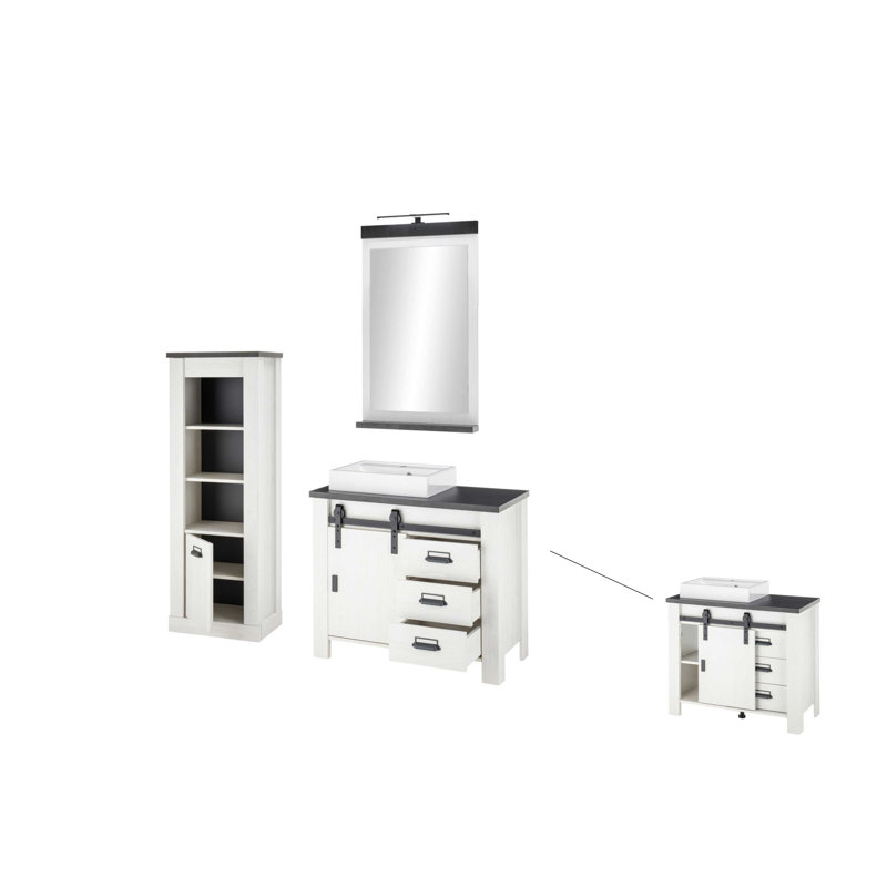Jackeline Bathroom Suite, White
