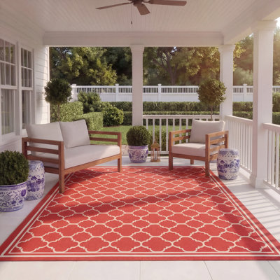 Herefordshire Performance Geometric Indoor/Outdoor Area Rug