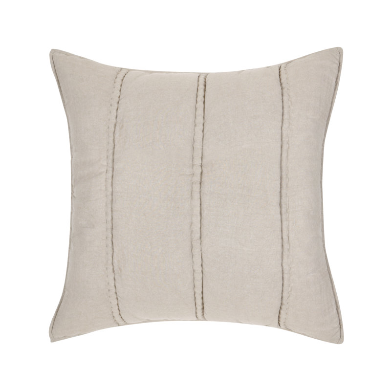Rowen 4-Piece Sustainable Fabric Quilt Set, Beige