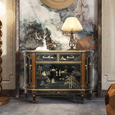 Chinese-style retro light luxury sideboard