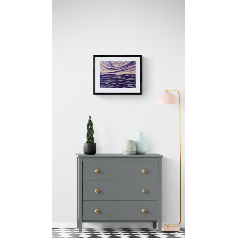 Purple Sea Print by Alicia Lopez, 17.25" H x 21.25" W