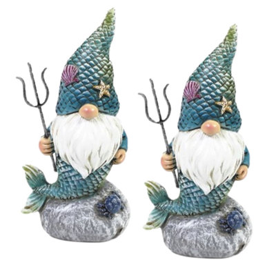 "Ensemble de 2 pièces" ICE ARMOUR H 4,5 "avec figurine Trident, sculpture, ornement, décoration de la maison / chambre et idées de cadeaux parfaits pour la pendaison de crémaillère, les Fêtes et les Anniversaires