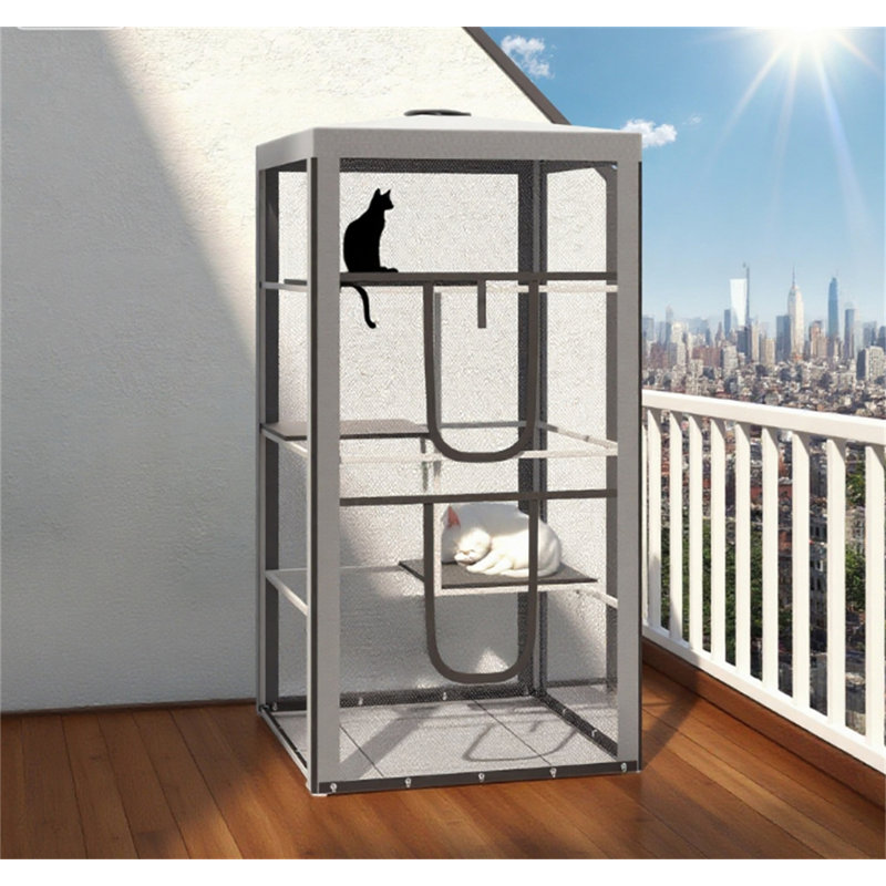 Structure en acier pour chat pour chat