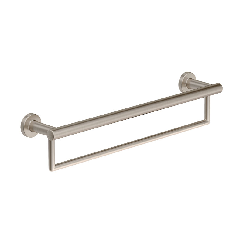 Barre à serviettes murale 25,61" Dia, Nickel satiné