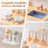Wooden Kids Play Kitchen Set with Pizza Oven, Accessories & Cookware