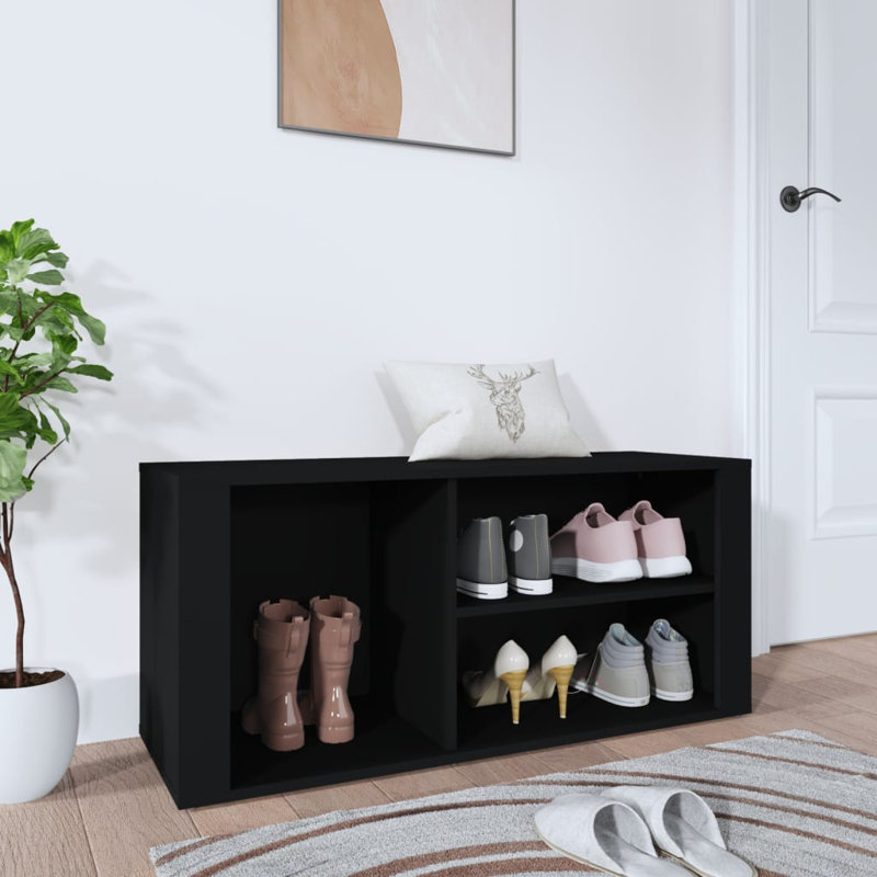 5 Pair Shoe Rack, Black