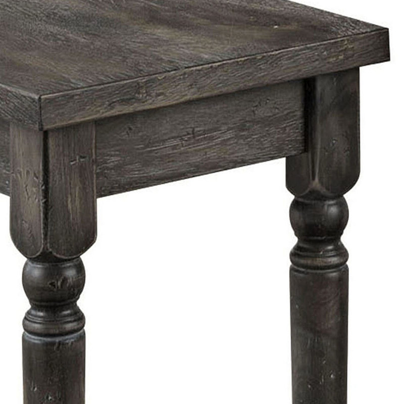Brindle Weathered Gray Bench