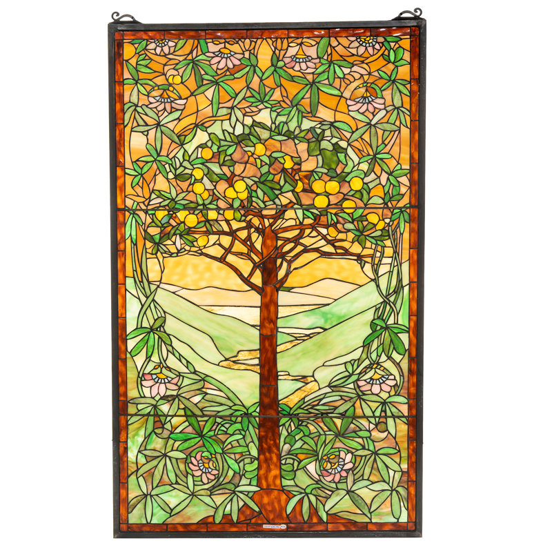 Tiffany Tree of Life Stained Glass Window