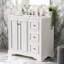Meuble-lavabo transitionnel 36 po avec lavabo en céramique 36 po, portes à fermeture douce, 3 tiroirs, tablette réglable-1795771854