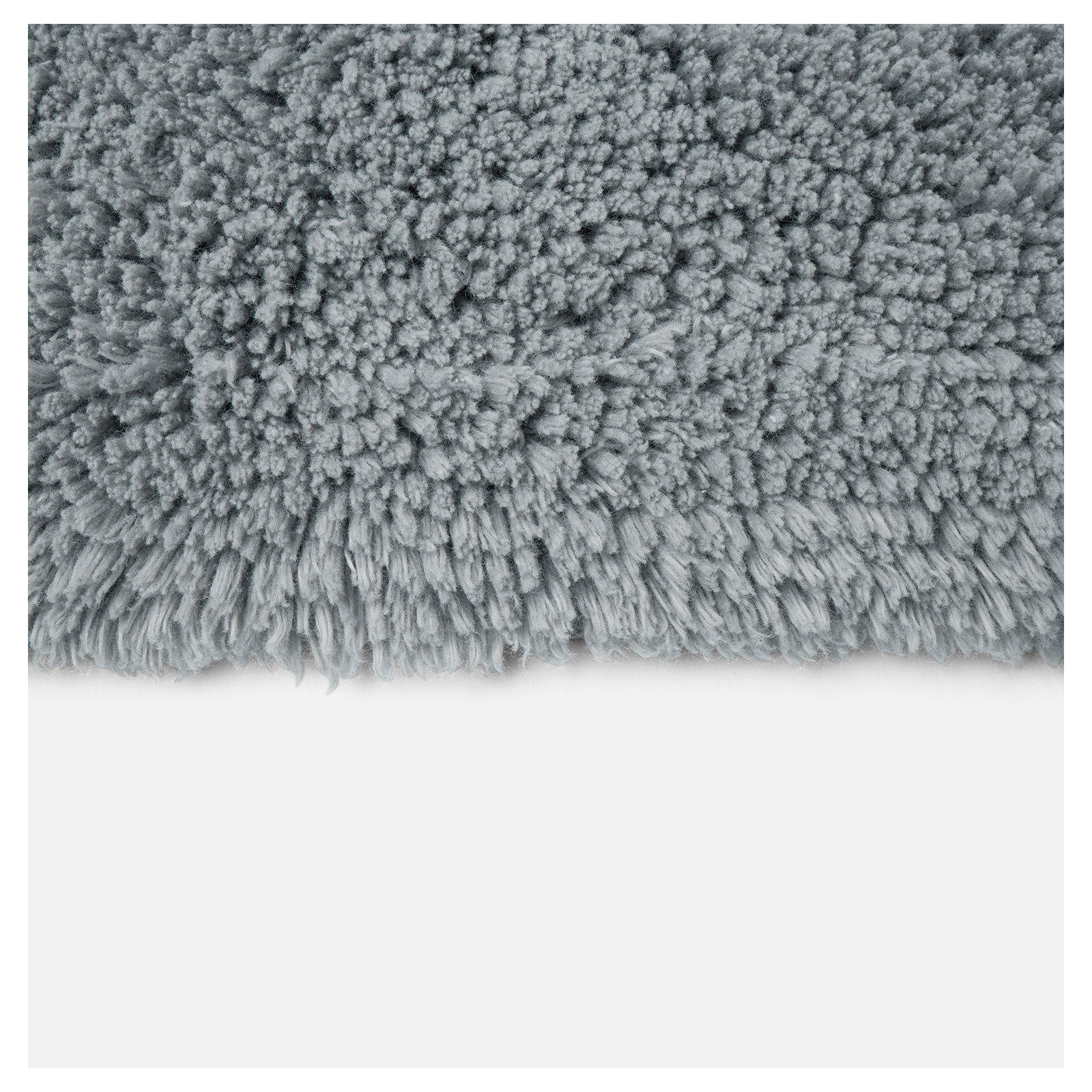 Shag Organic Bath Rug, 36" L x 24" W, Fossil