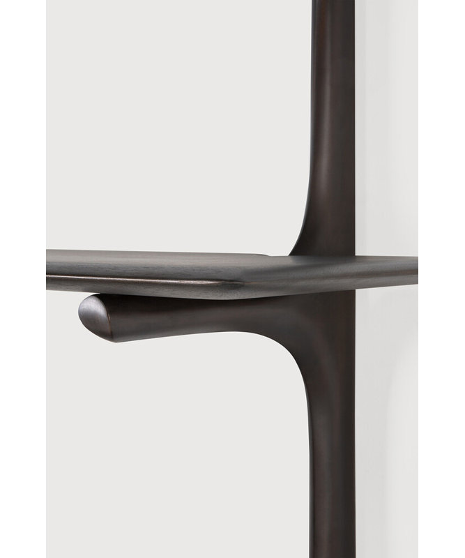 PI 3 Piece Tiered Shelf, Mahogany Dark Brown