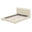 Lit moderne à profil bas avec support de lattes robuste, pas de sommier tapissier, lit moelleux de luxe pour la chambre à coucher-130830848-130830846