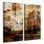 " Earth Tone Abstract X " by Tristan Scott 2 - Pieces