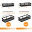 Ensemble de 2 paniers de rangement suspendus à fixation murale, support de bac de rangement en fil métallique-110852929