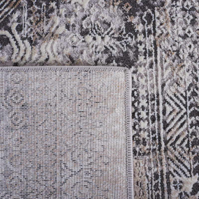 Tapis gris / beige Vogue 156, Rectangle 4 pi x 6 pi