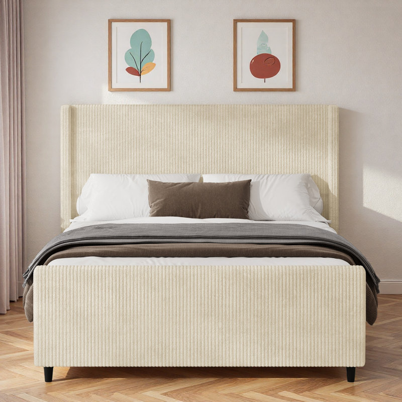 Lit tapissier Corduroy, Grand lit