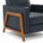 Leather Push Back Recliner