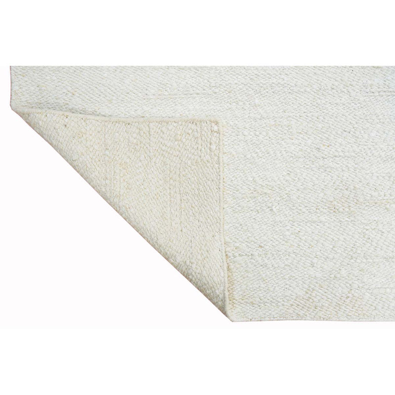 Tapis ivoire noué à la main de haute qualité, Rectangle 9 pi x 12 pi