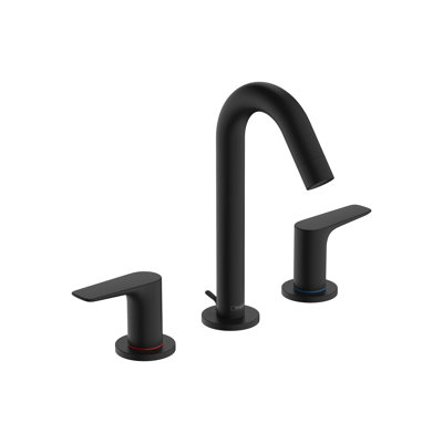 Logis Widespread Bathroom Faucet with Drain Assembly