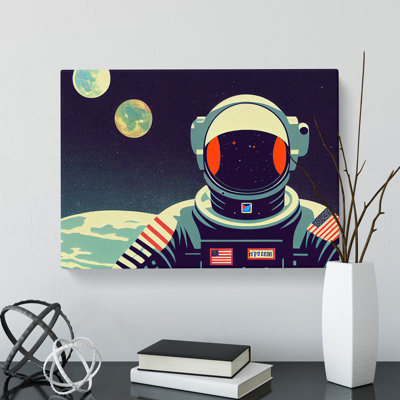 Solo Astronaut - Wrapped Canvas