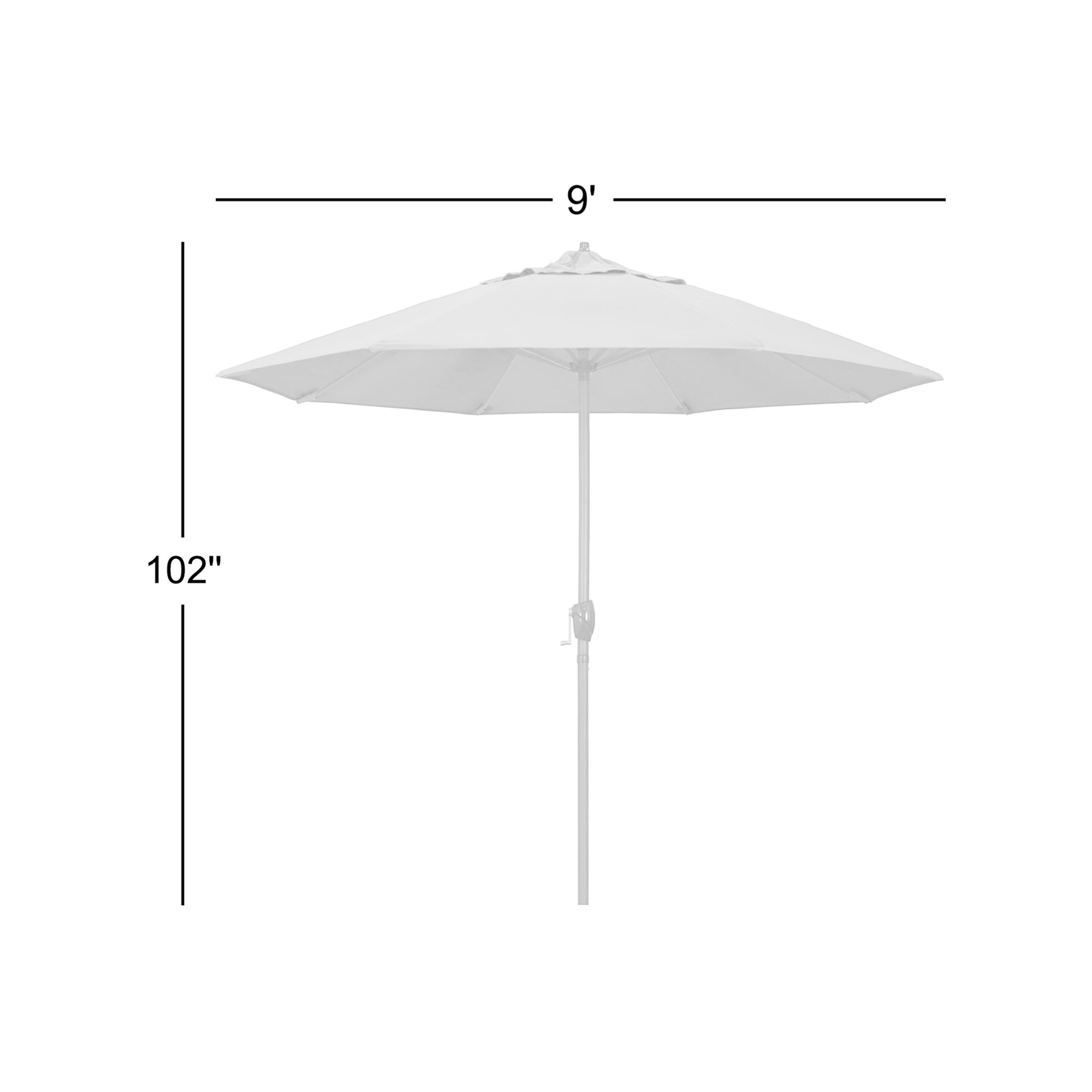 108'' Outdoor Umbrella, Tuscan Performance Canvas