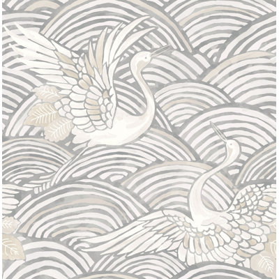 Navarres Stripe Faux Linen Wallpaper