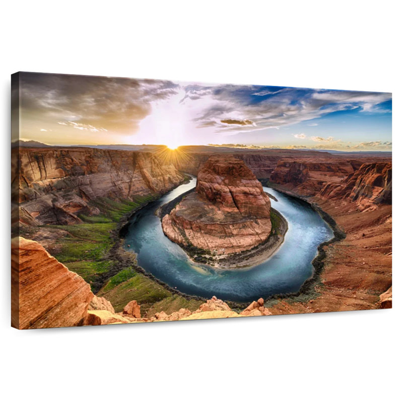 Alvord Horseshoe Bend Sunrise, 30" H x 45" W