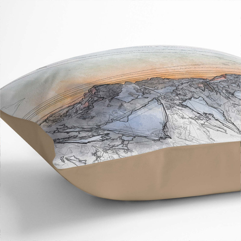 Square Throw Cushion, Stone, 55cm H x 55cm W x 20cm D
