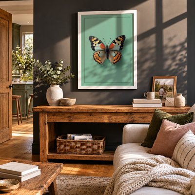 Specimen Butterfly Minimalist - Framed Print