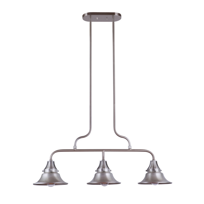 Zuckerman 3 - Light Outdoor Chandelier, Satin Aluminum
