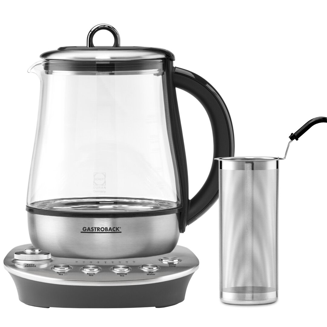 1,5 L Wasserkocher Design Tea Aroma Plus aus Glas