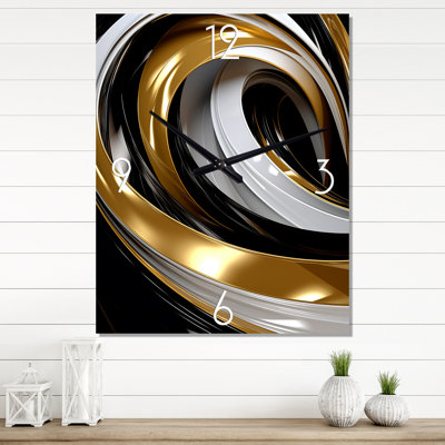 Horloge murale liquide