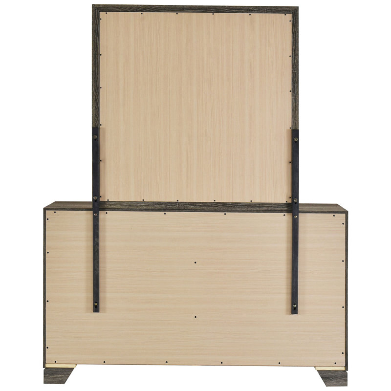 Commode 6 tiroirs avec miroir Funston