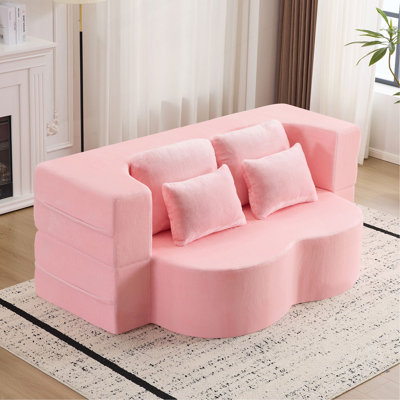 Grand canapé-lit pliable, canapé futon moelleux, canapé-lit convertible en mousse haute densité, canapé-lit pliable pour salon, chambre d'amis, chambre à coucher