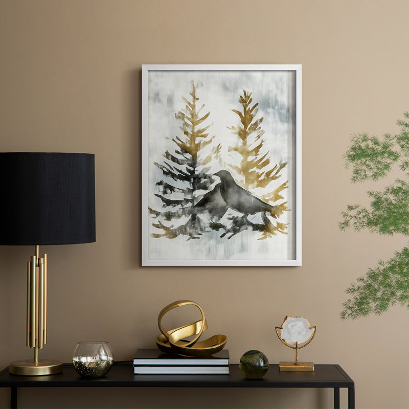 Reproduction encadrée - bois massif, H 30 po x l 24 po, Blanc