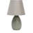  Nauru 9.45in Gray Petite Oblong Ceramic Table Lamp with Matching Tapered Fabric Shade-666210770