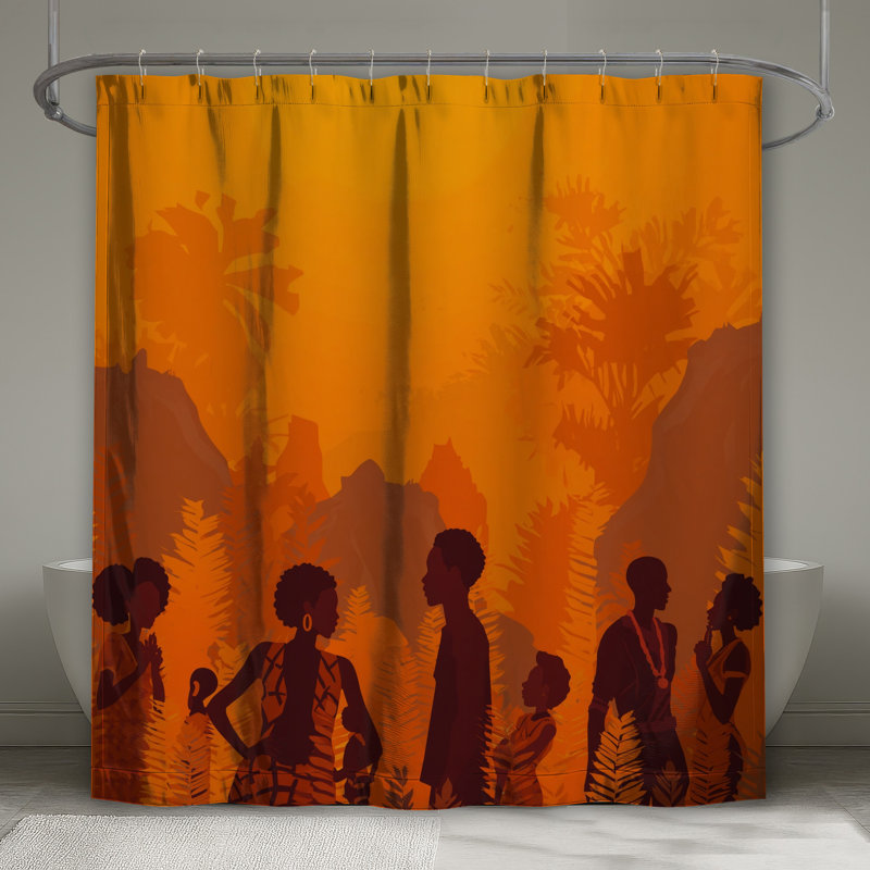 Rideaux de douche Silhouette People, L 70 po x H 72 po