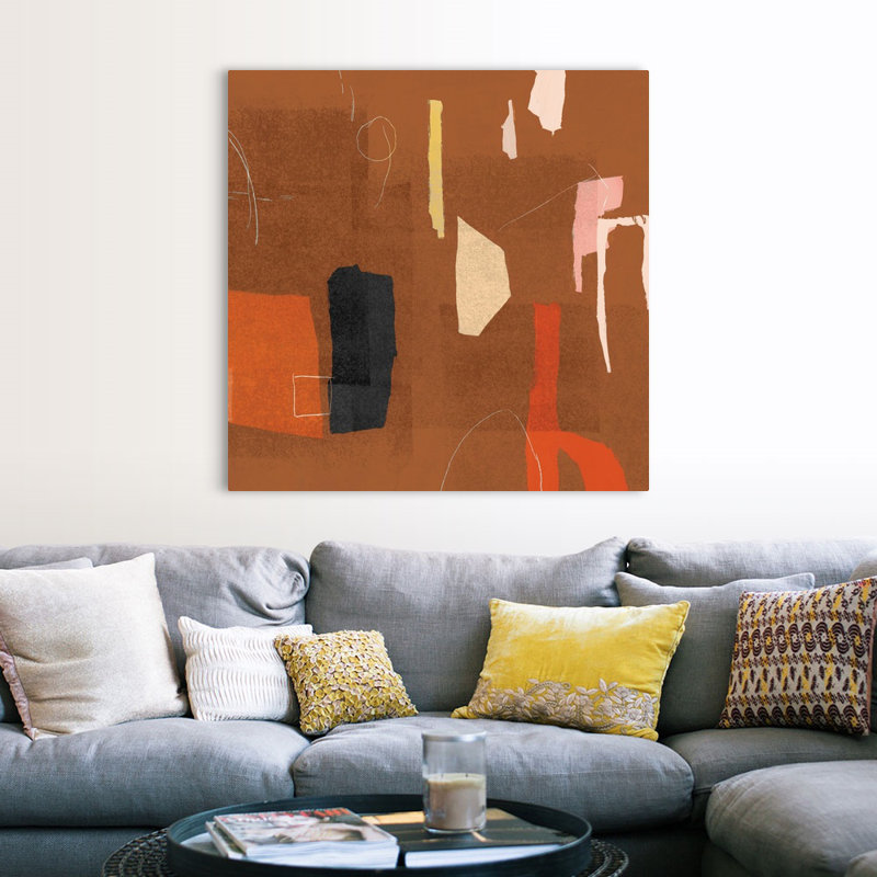 Reproduction d’art sur toile « ultra II cannelle version » par PI studio, H 48 po x l 48 po x P 1,25 po, Toile tendue