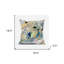 Housse et insert de coussin décoratif intérieur à fermeture à glissière 18 po x 18 po bleu et rose-102671016