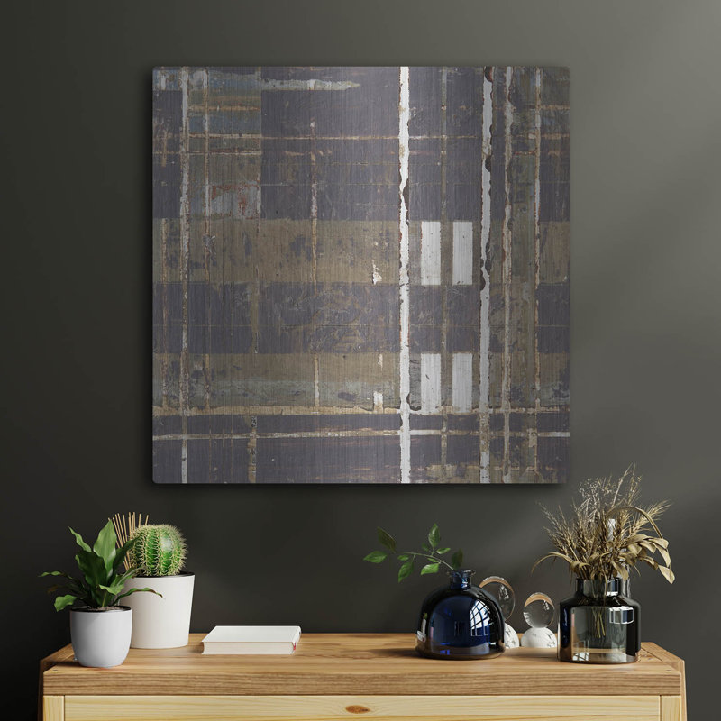 Art mural luxueux «Peter Night City 3» par Erin McGee Ferrell, 24 po x 24 po, H 24 po x l 24 po